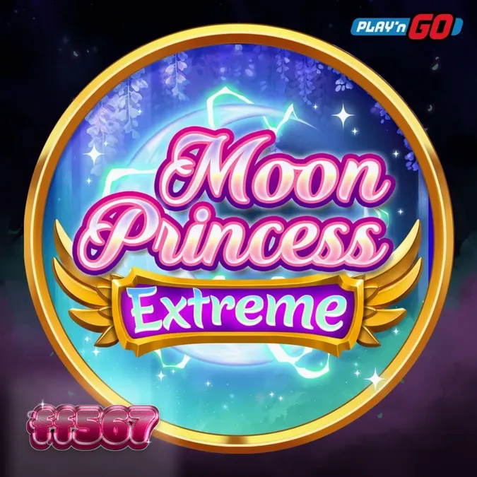 Interface vibrante e temática de anime do slot Moon Princess Extreme